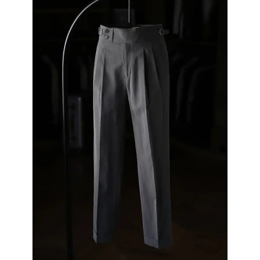 Mayfair Striped Pleated Trousers