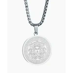 Medusa Chain Necklace - Silver