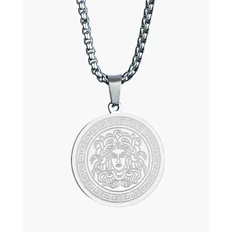 Medusa Chain Necklace - Silver