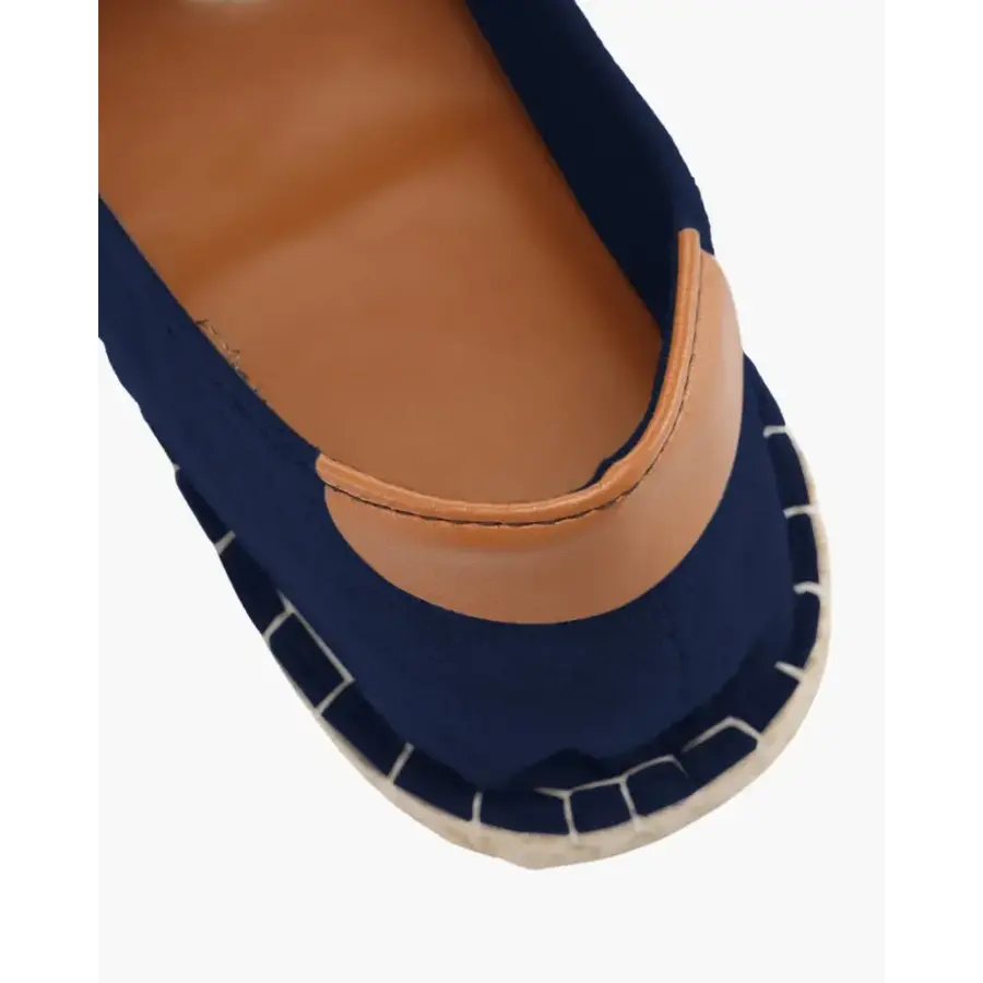 Lifestyle shot of minimalist jute espadrille for resort wear and loungewear