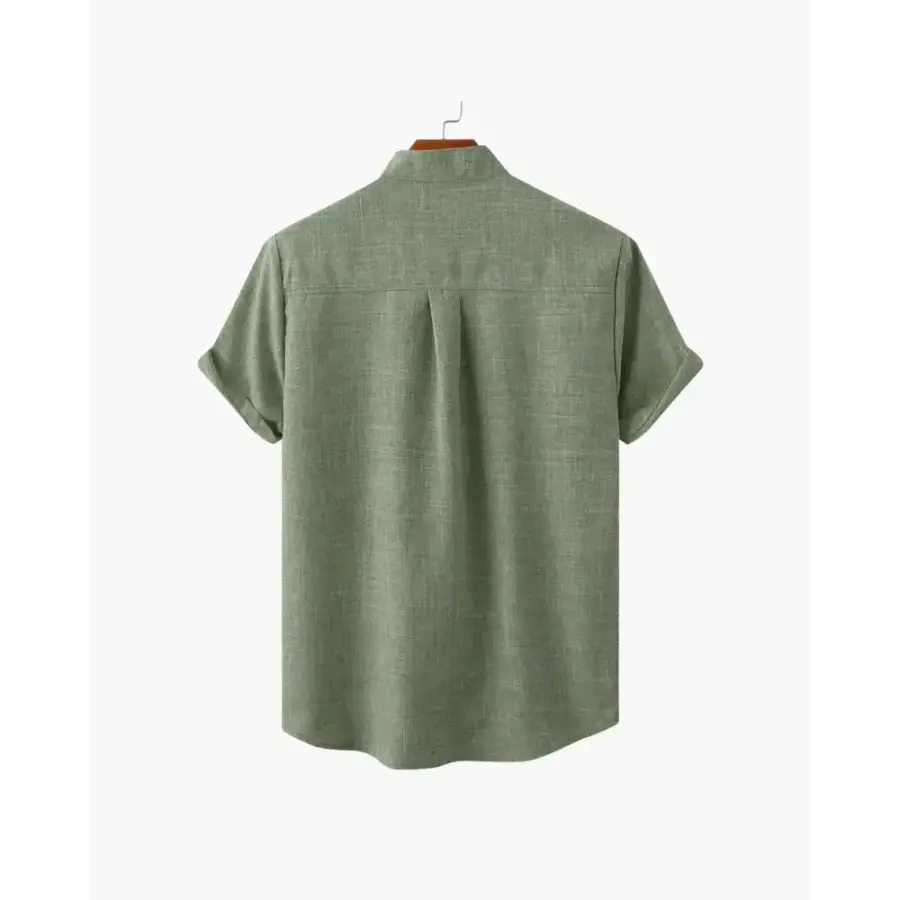 Minimalist Split-Neck Shirt