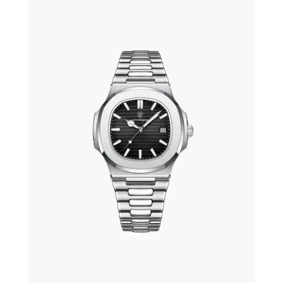 Minimalist Stainless Steel Wristwatch - Black