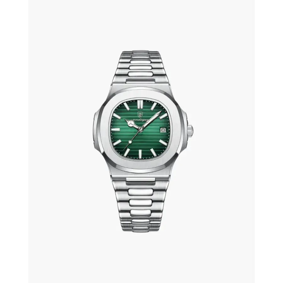 Minimalist Stainless Steel Wristwatch - Green