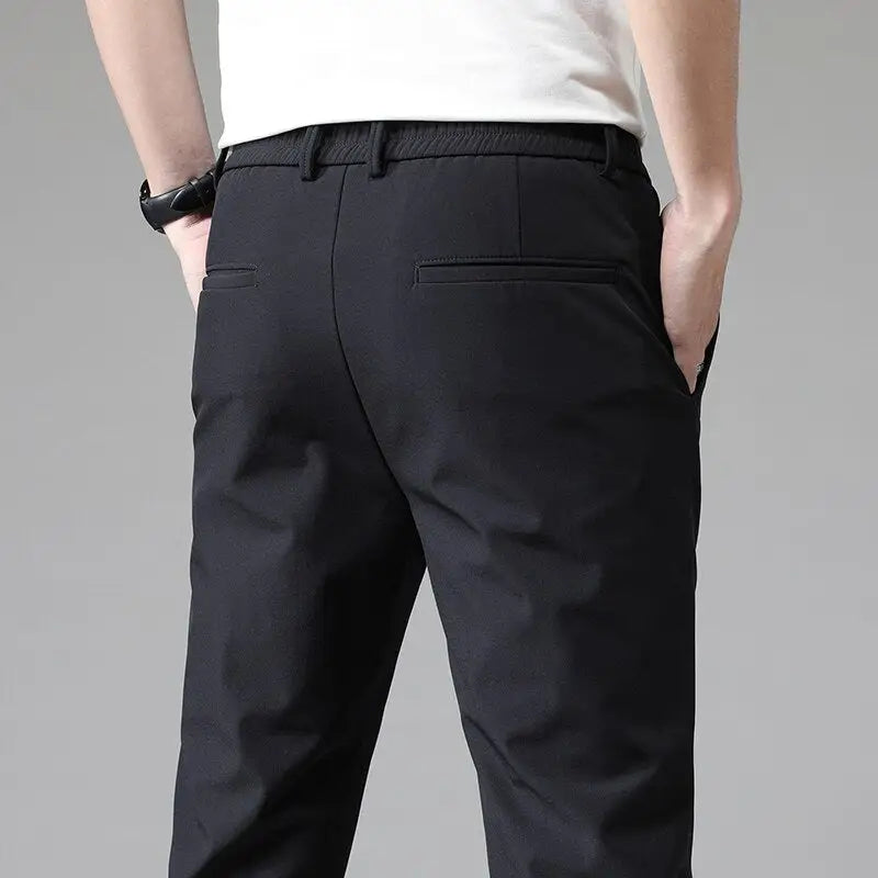 Modern Slim-Fit Trousers Chino pant