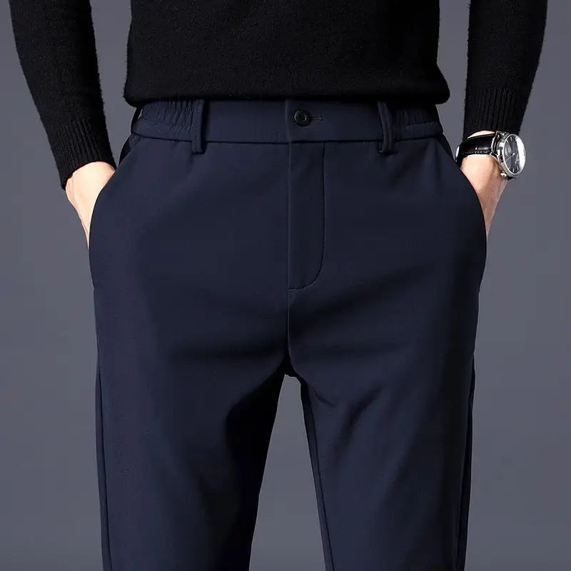Modern Slim-Fit Trousers Chino pant