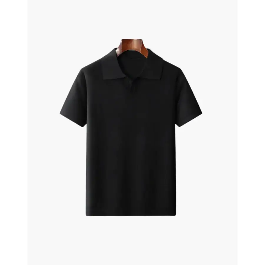Monaco Knit Polo - Black / M