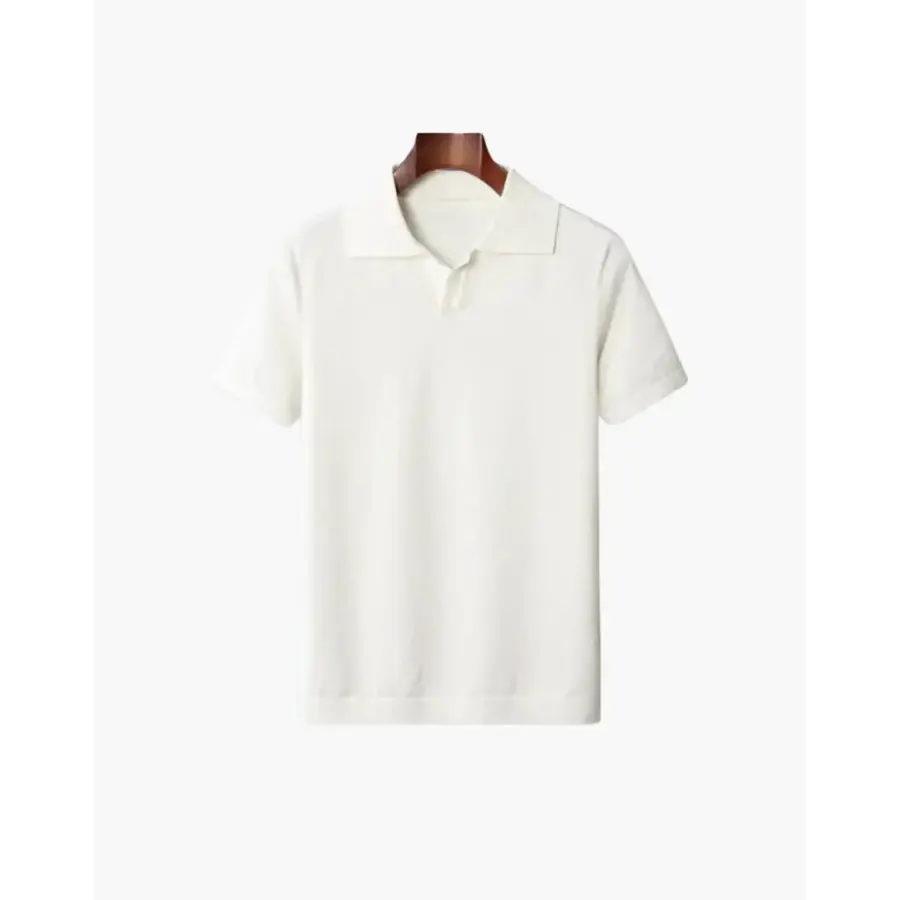 Monaco Knit Polo - White / M
