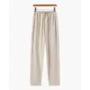 Nomad Slim Linen Pantalon - Beige / S
