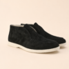 Old Money High Suede Loafers - Black 6
