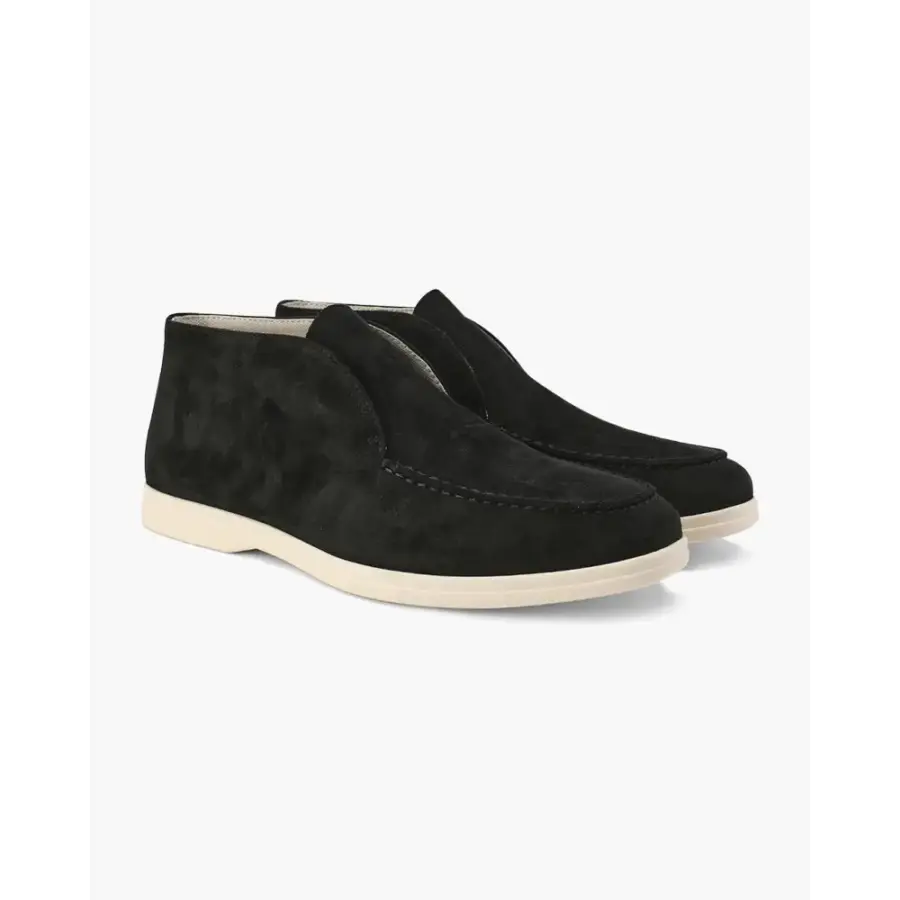 Old Money High Suede Loafers - Black / 6