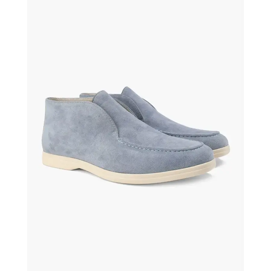 Old Money High Suede Loafers - Fog Blue / 6