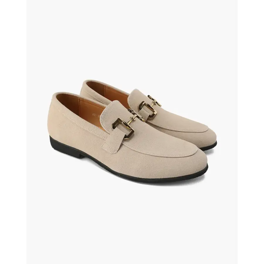 Old Money Horsebit Buckle Loafers - Nude / EU 38 / US 5 / UK 4
