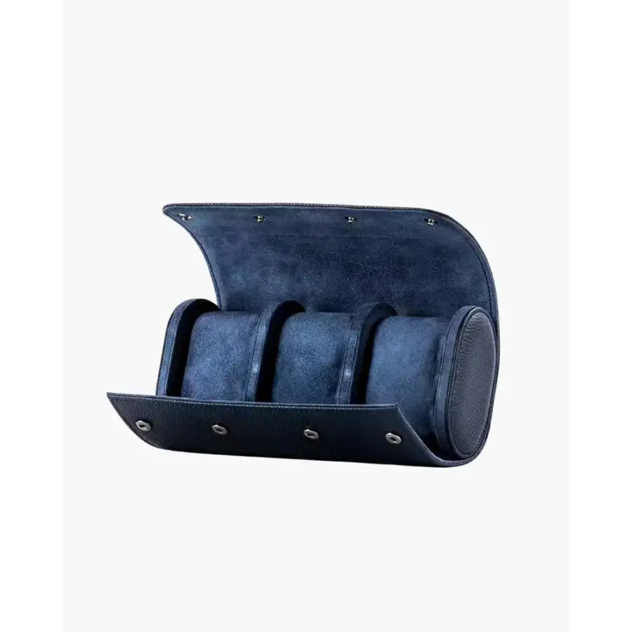 Old money leather watch holder in natural light, dresser top