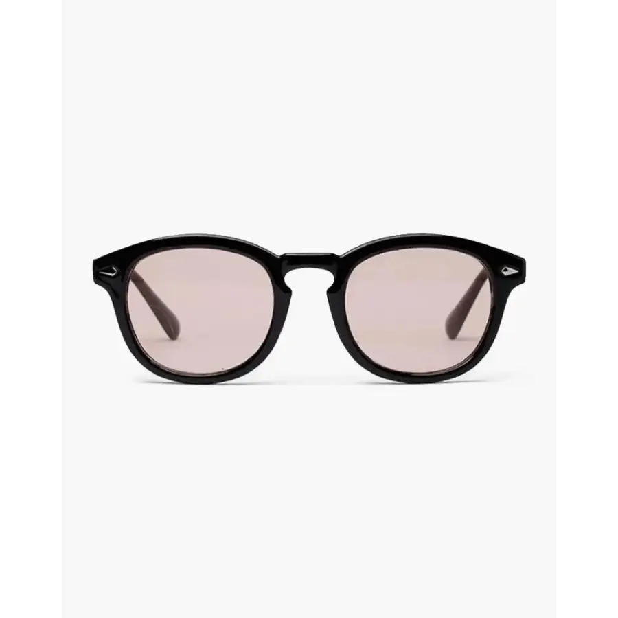 Old Money Style Tinted Shades in brown tint, refined black frame, driving lens option