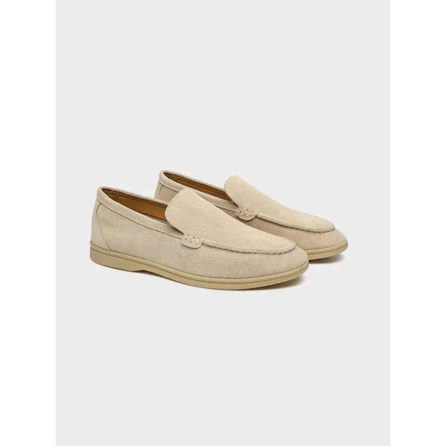 Old Money Suede Loafers - Beige / EU 39 / US 6 / UK 5