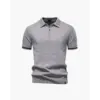 Old Money Zip Polo Shirt - Light Gray / XS