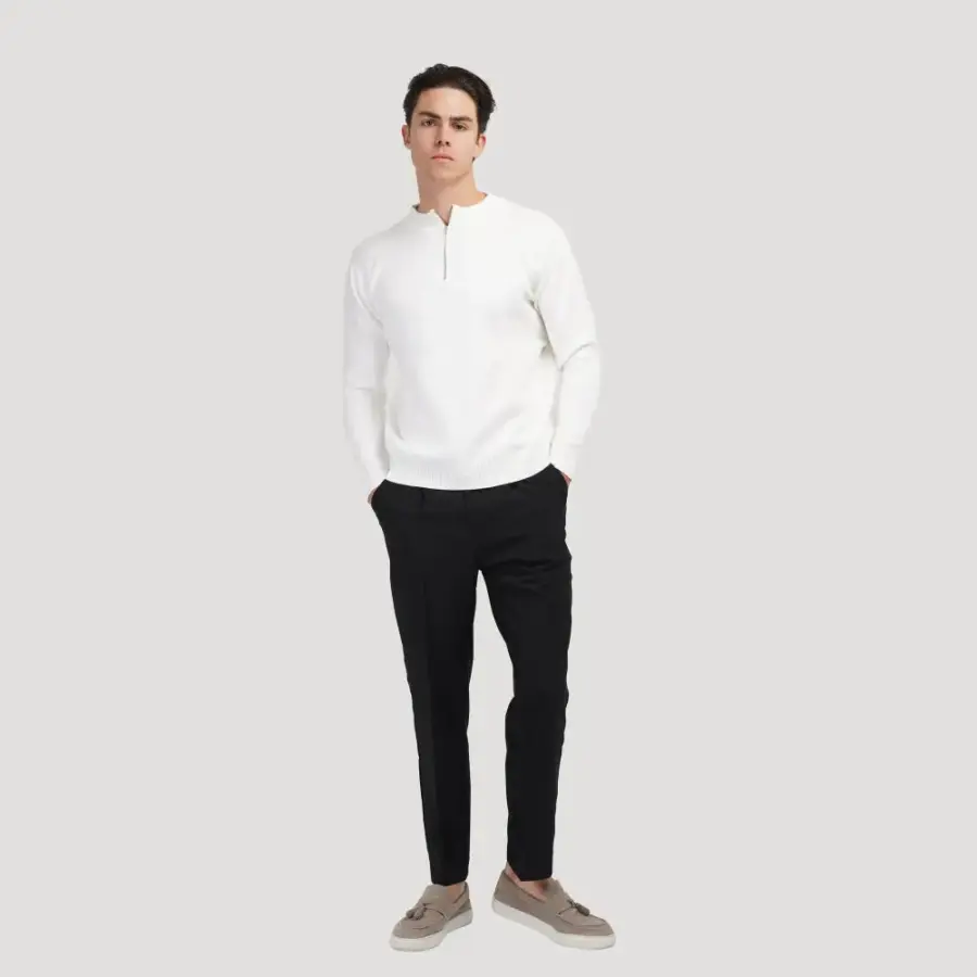Quarter-Zip Knit Sweater