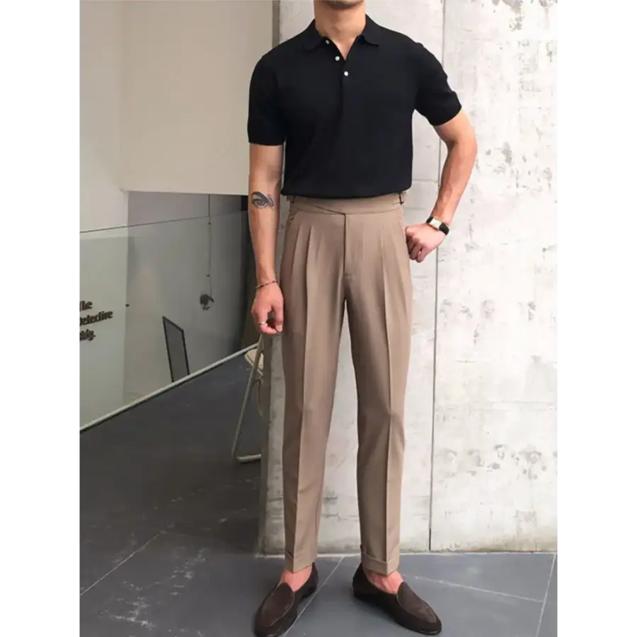 Refined Knit Polo Shirt