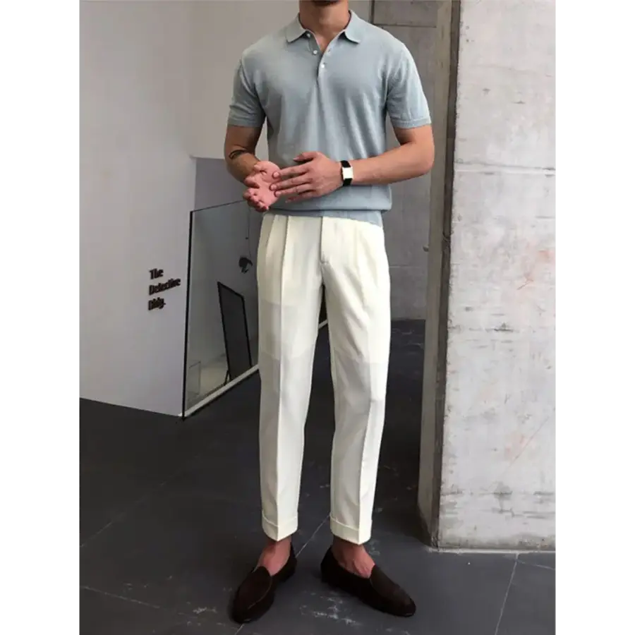 Refined Knit Polo Shirt