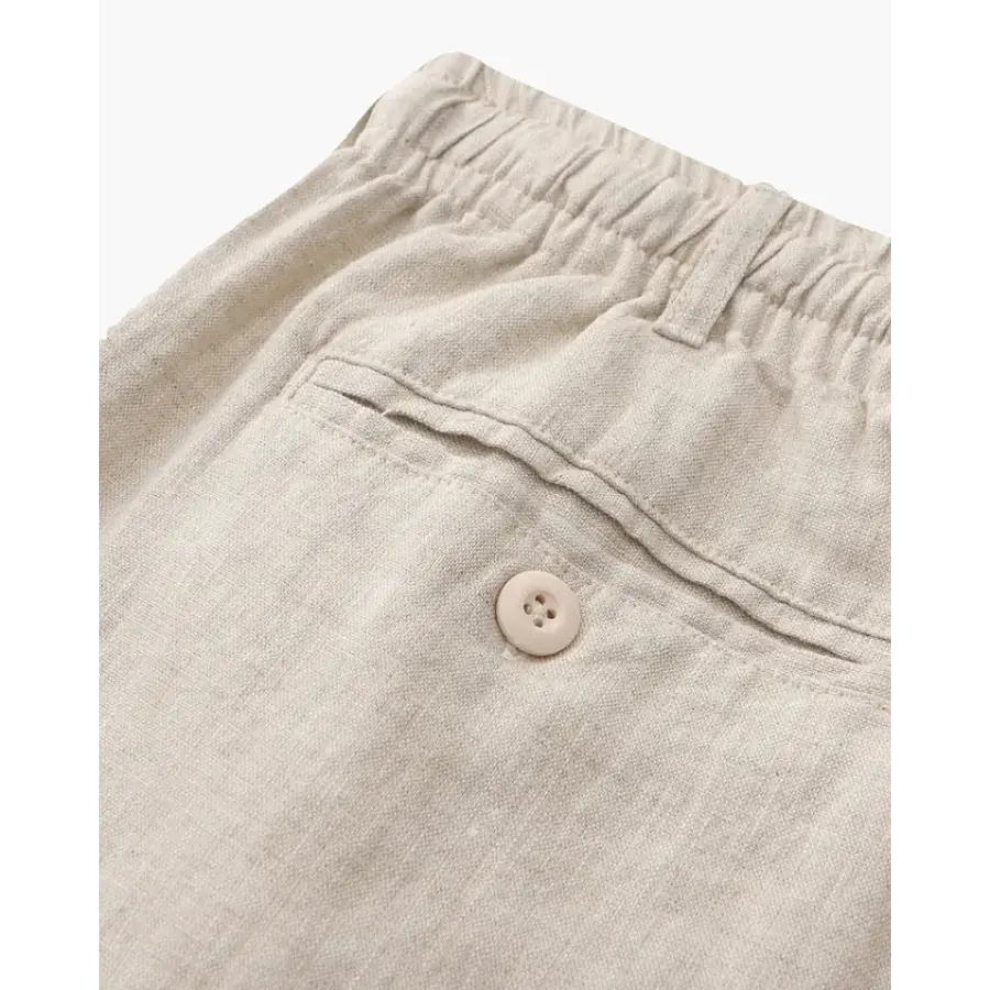 Relaxed Fit Linen Shorts