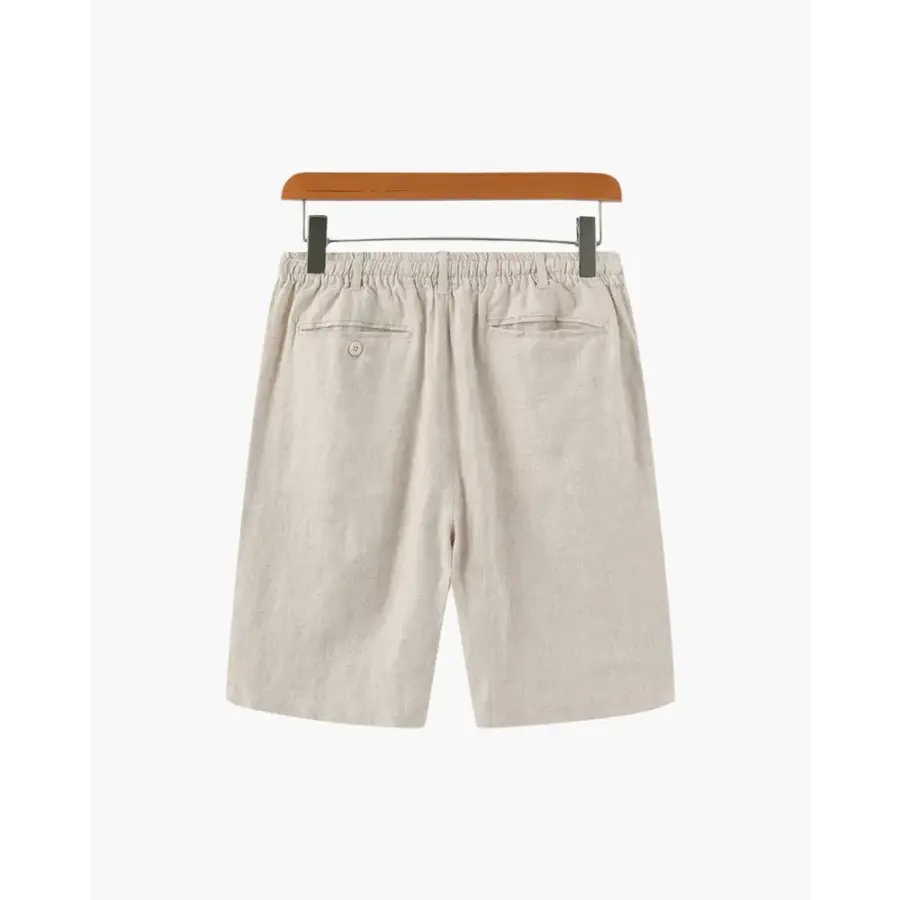 Relaxed Fit Linen Shorts