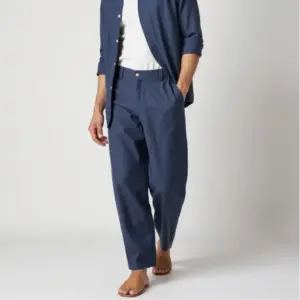 Relaxed Linen Drawstring Trousers