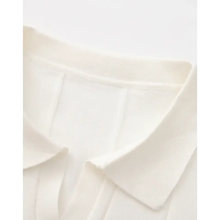 Retro Knit Polo Shirt