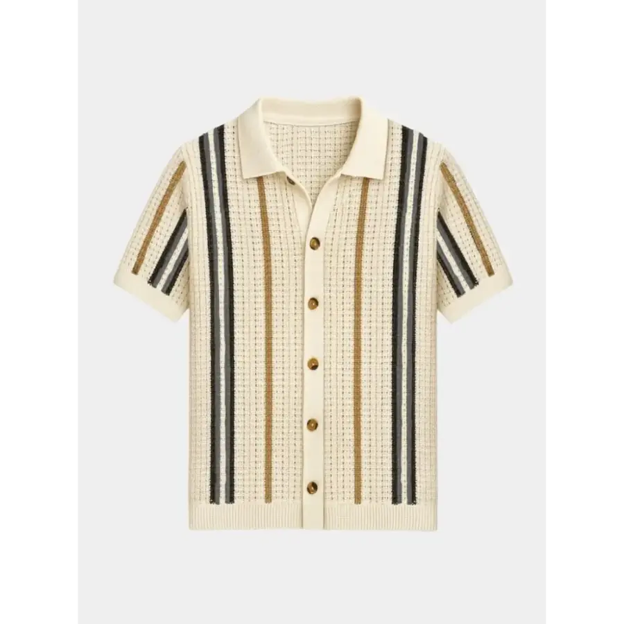 Retro Knit Stripe Shirt