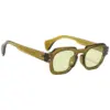 Retro Luxe Square Sunglasses - Green