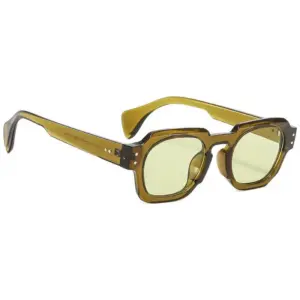Retro Luxe Square Sunglasses - Green