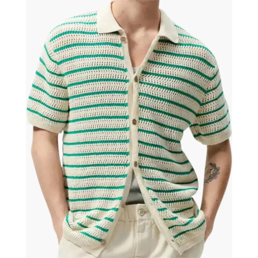 Riviera Knit Button Shirt - S