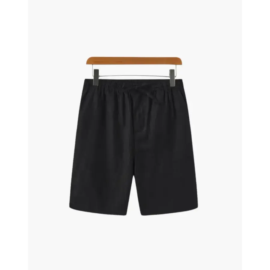 Riviera Linen Shorts - Black / S