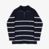 Riviera Striped Half-Zip Sweater