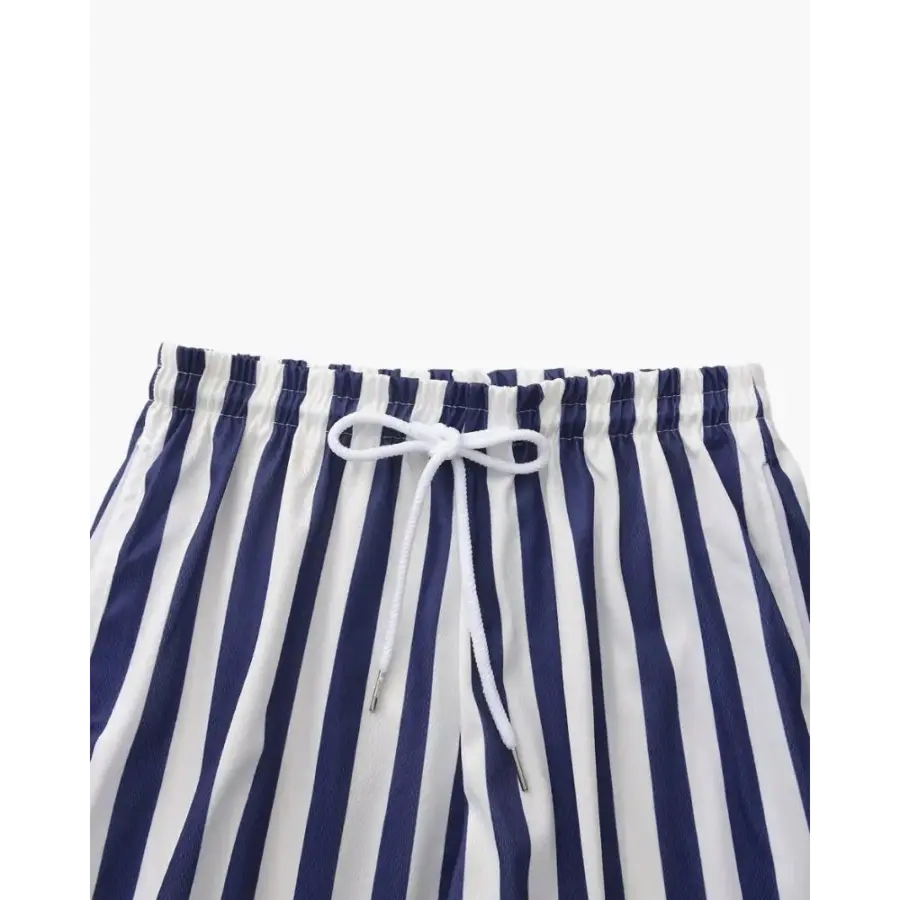 Close-up of Riviera brief quick-dry nylon fabric texture and stripe weave detail