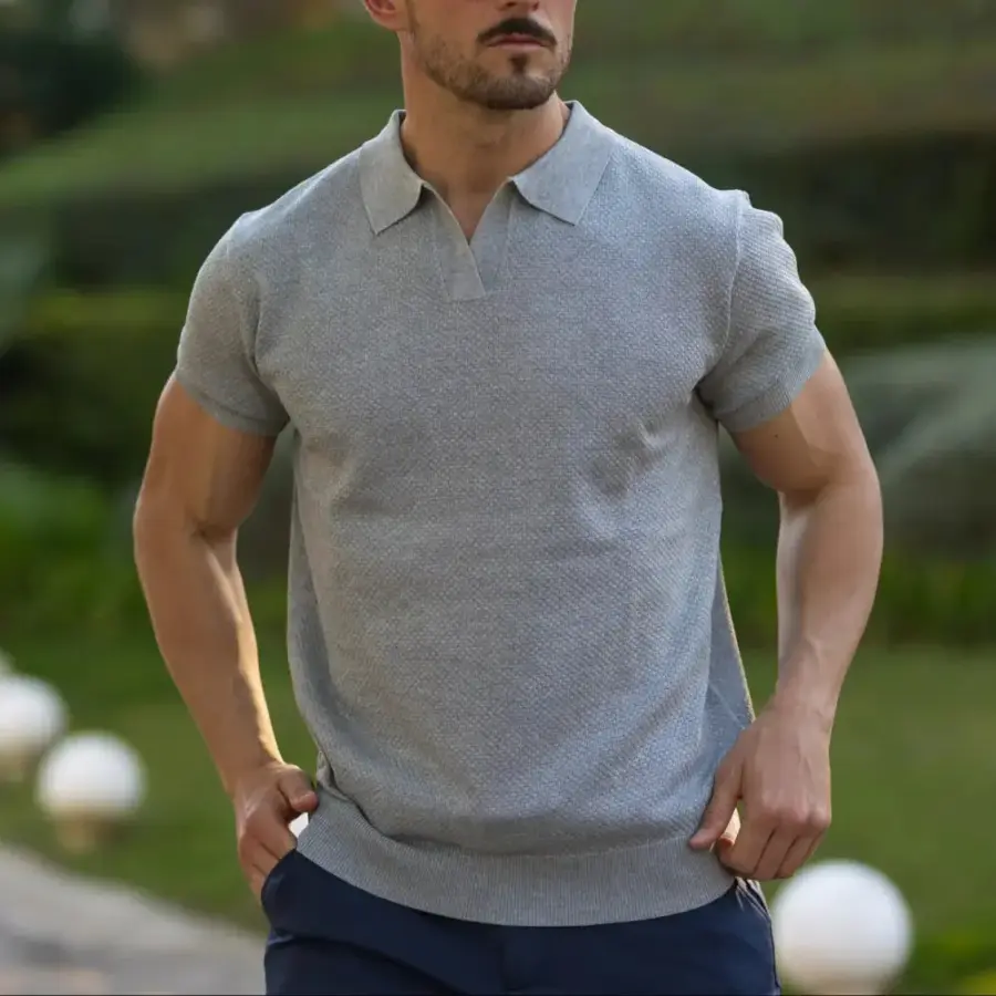 Riviera Textured Knit Polo