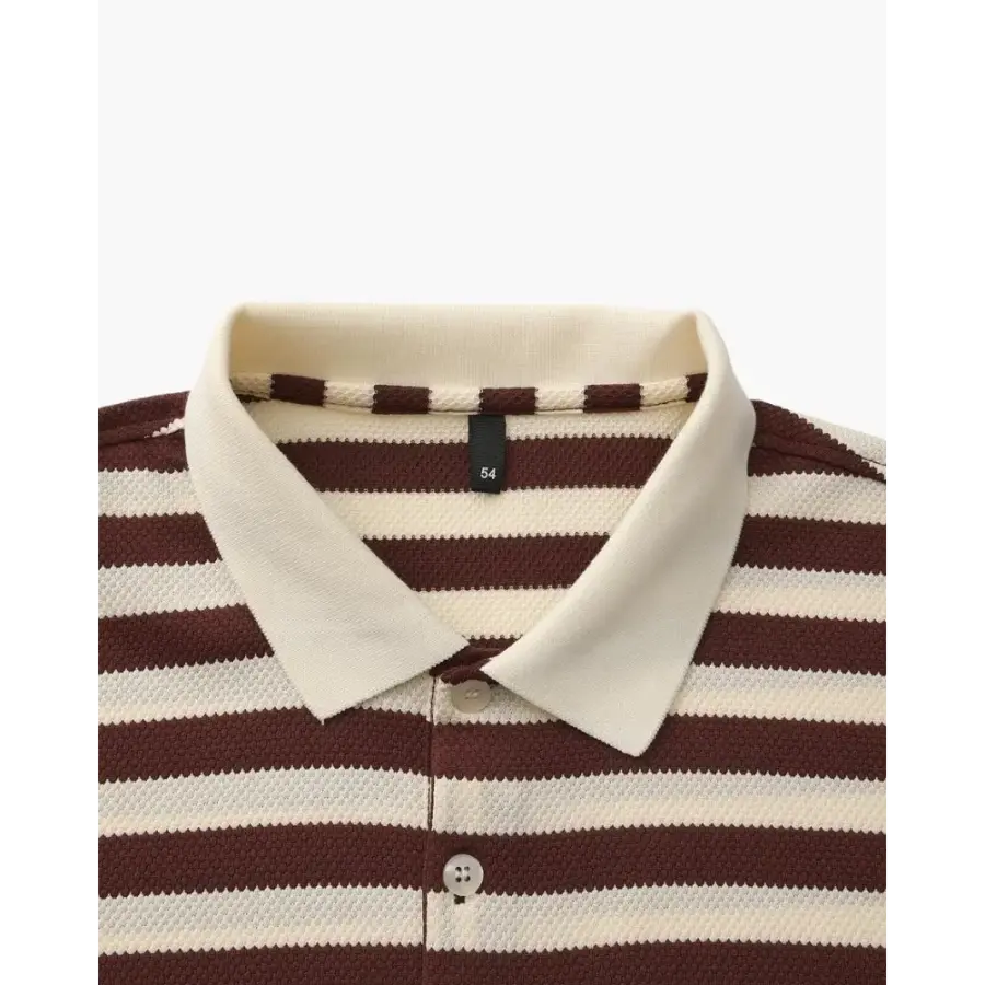 Riviera Textured Stripe Knit Polo
