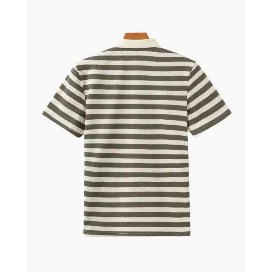 Riviera Textured Stripe Knit Polo