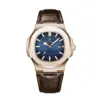 Rose Gold Leather Luxe Watch - Blue