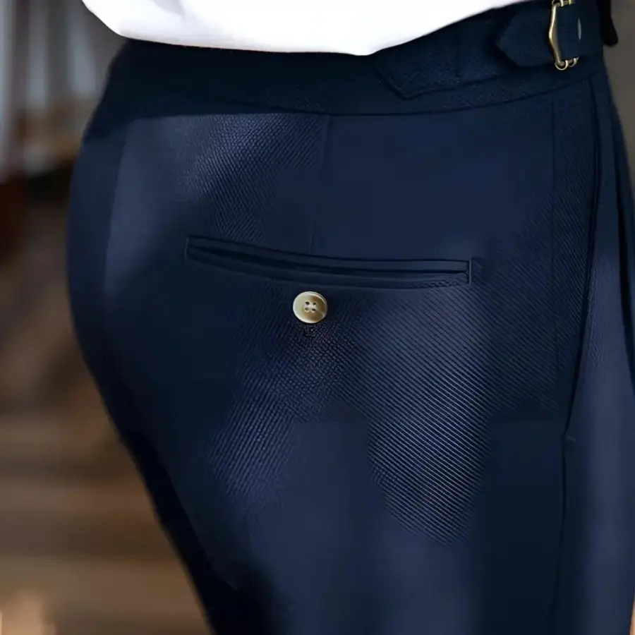 Sartorial Pleated Side-Adjuster Trousers