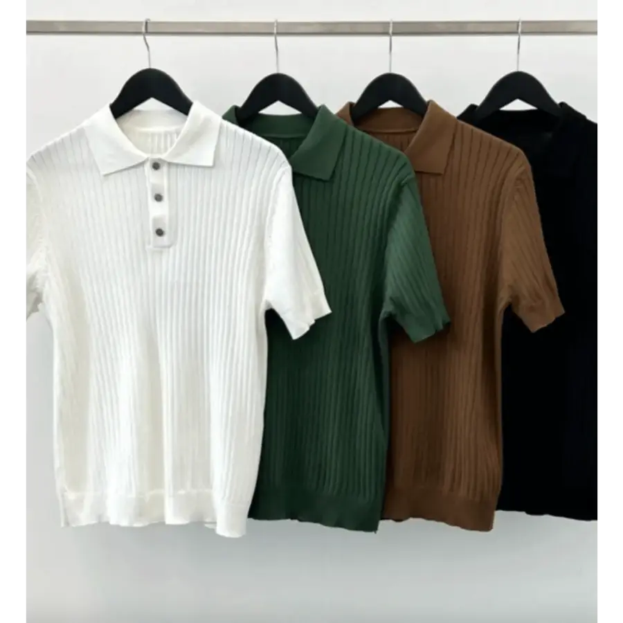 Savile Row Textured Knit Polo