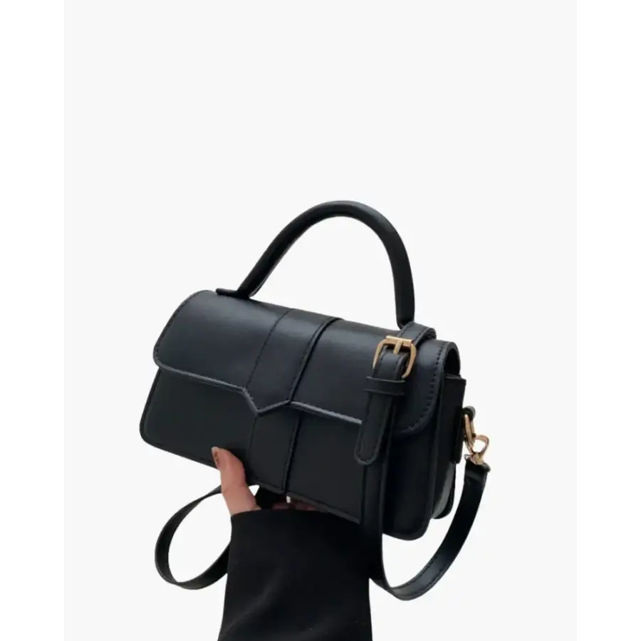 Signature Classic Satchel in black vegetable-tanned leather