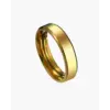 Signature Comfort Ring in polished gold finish, size 5, dome band profile