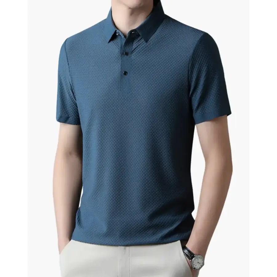 Silken Airflow polo black short sleeve mesh breathable