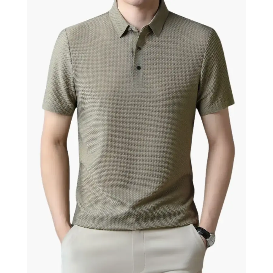 Silken Airflow polo light green short sleeve mesh breathable