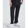 soft-ribbed-lounge-pants-black-s-712 Soft ribbed lounge pants in black, size S, front view