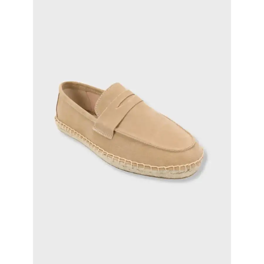 Suede Espadrille Loafers