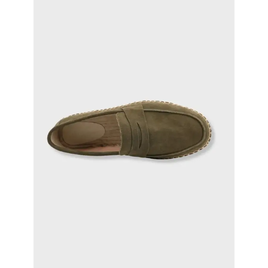 Suede Espadrille Loafers
