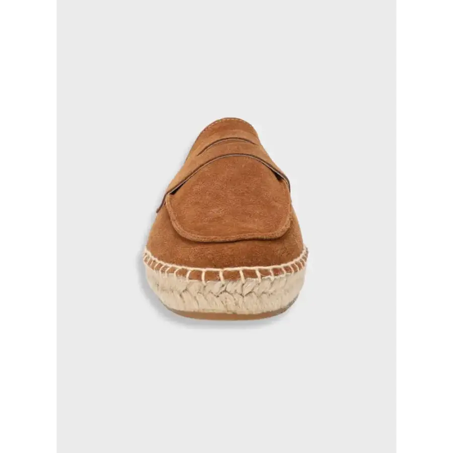 Suede Espadrille Loafers