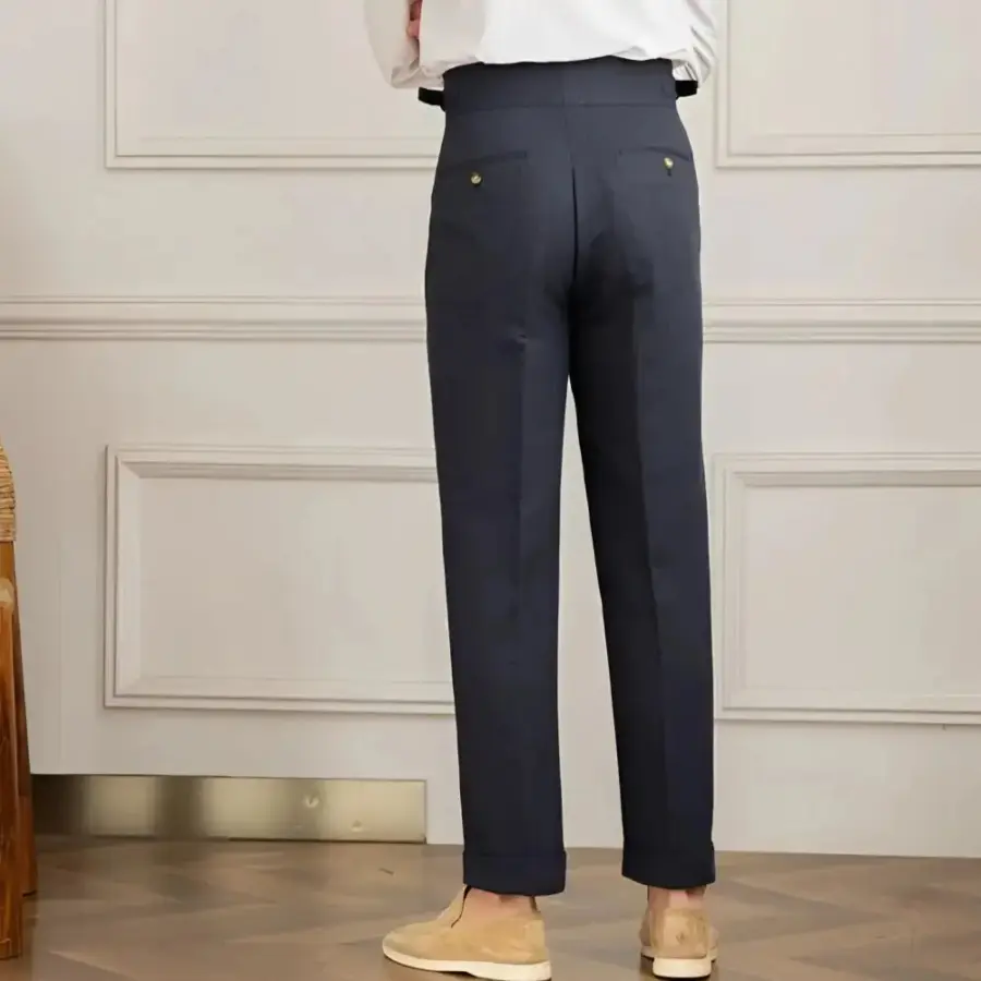 Tailored Linen Blend Trousers