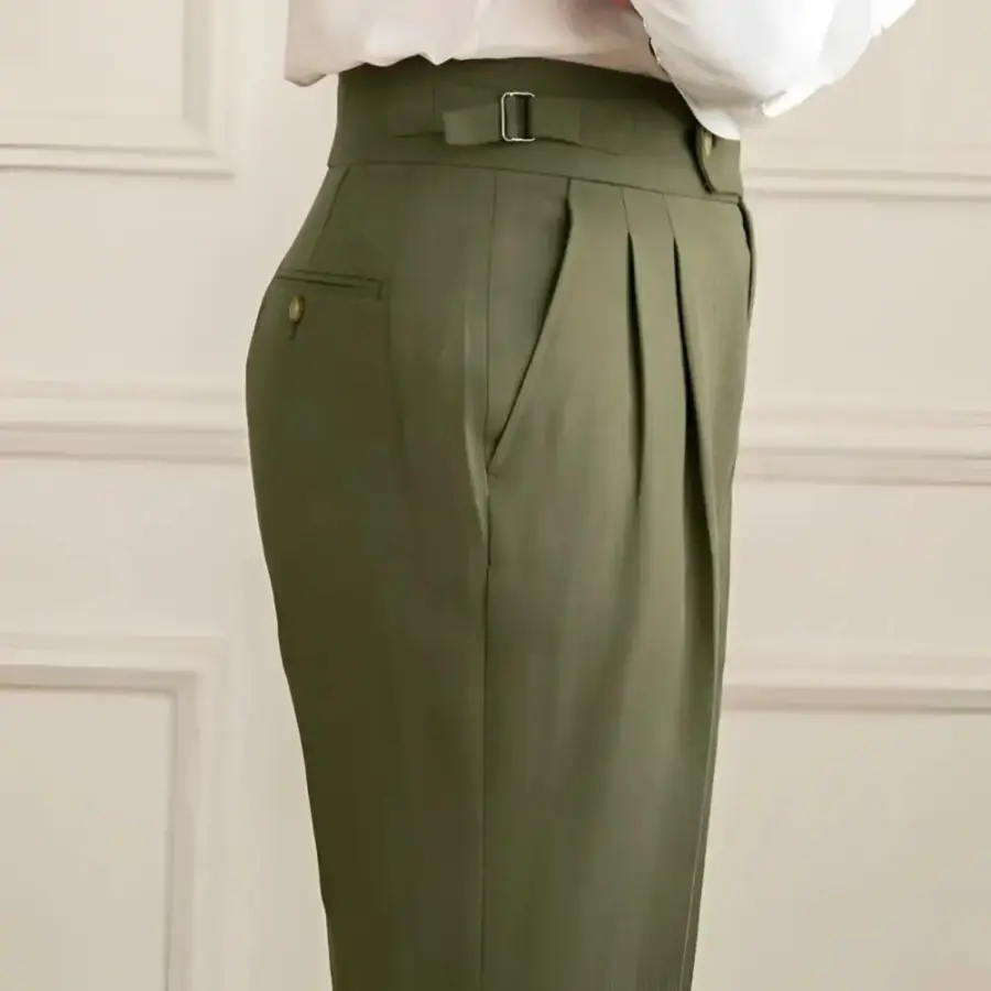 Tailored Linen Blend Trousers